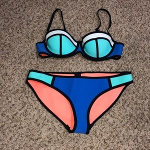 Blue Triangl Bikini